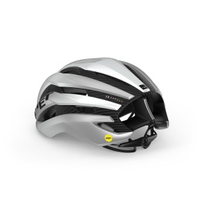 Casco Met Trenta 3K Carbon Mips® - Bianco Metallizzato Met