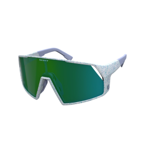 Sunglasses Scott Pro Shield - White/Green chrome terrace