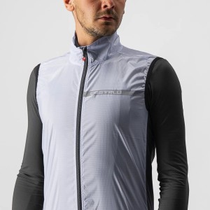 Gilet Antivento Castelli Squadra St. Vest - Silver Gray/Dark Gray Castelli