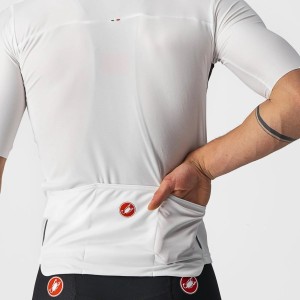 Maglia Castelli Prologo 7 jersey - Ivory/Light black-red Castelli
