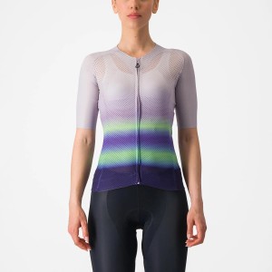 Maglia Castelli donna Climber's 4.0 - Purple mist/Green-dark purple