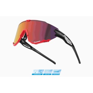 Force CREED black/red red mirrored lens