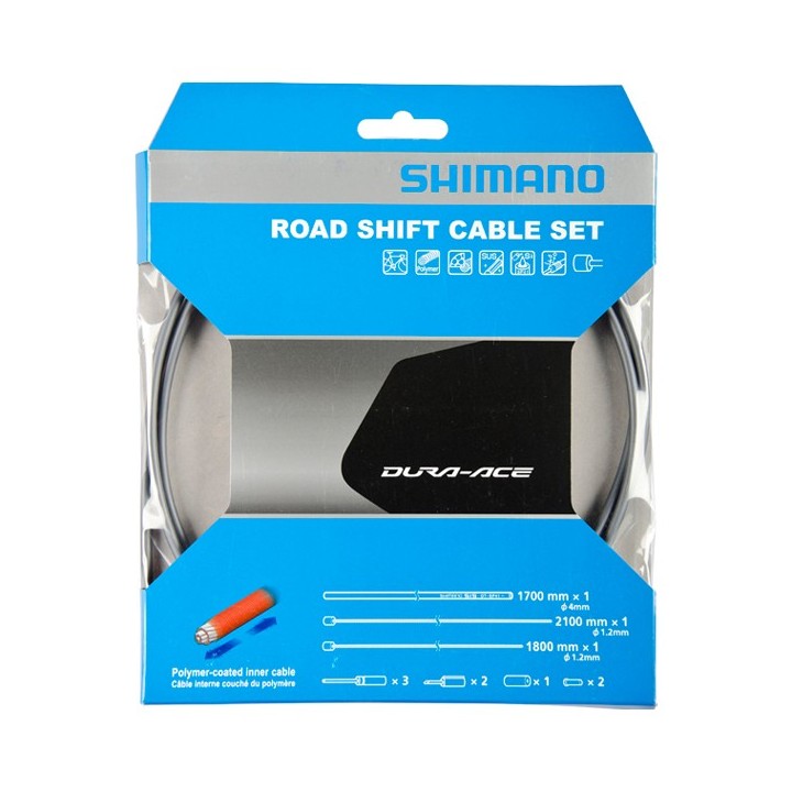 Kit Filo Cambio Shimano Dura-Ace 9000 Polymer Coated High-Tech Grey Shimano