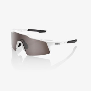 Occhiali 100% SPEEDCRAFT SL - Matte White/Hiper Silver mirror lens