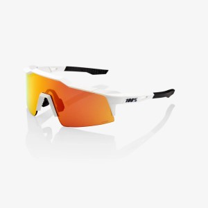 Occhiali 100% SPEEDCRAFT SL - Soft Tact Off White/Hiper Red multilayer mirror lens