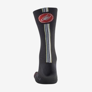 Socks Castelli Racing Stripe 18 - Black Castelli
