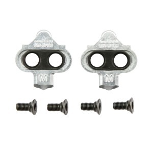 Pedali Shimano M324 SPD Argento con Tacchette Shimano