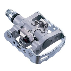 Pedals Shimano M324 SPD Silver with Tacchette