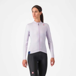 Maglia Castelli Espresso Thermal Jersey - Purple