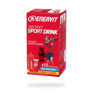 Enervit Instant Sports Drink Lemon 10x16gr. + bottle 500ml Enervit