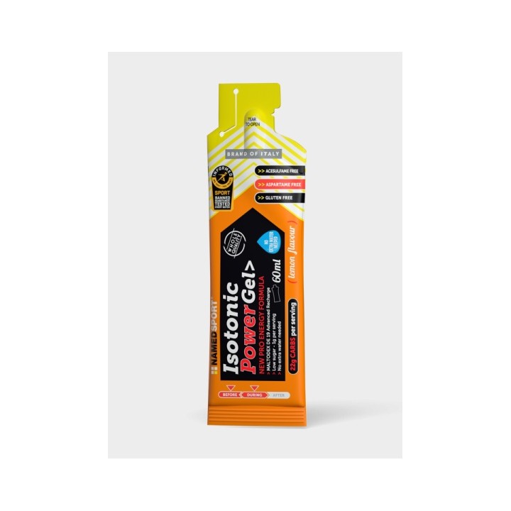 ISOTONIC POWER GEL Named Lemon - 60ml namedsport