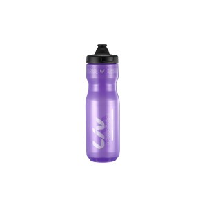 Liv Cleanspring 750CC Transparent Purple/Silver water bottle