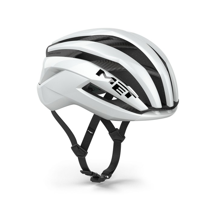 Casco Met Trenta 3K Carbon - Bianco Lucido Met