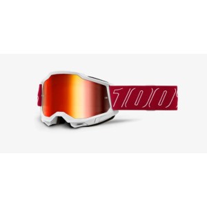 Mascherina 100% Accuri 2 Redline- Red Mirror Lens 100%
