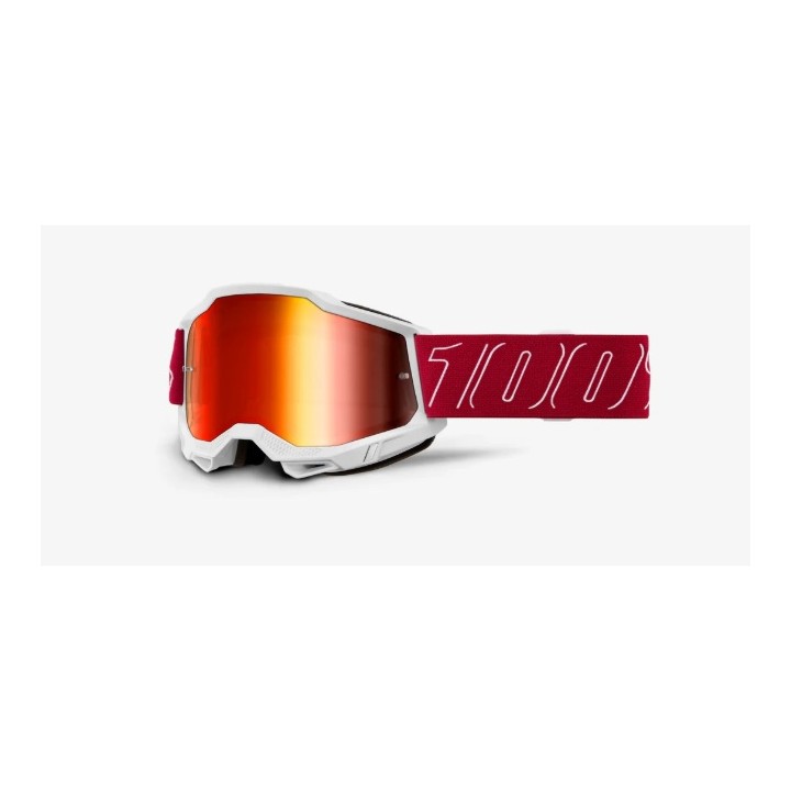 Mascherina 100% Accuri 2 Redline- Red Mirror Lens 100%