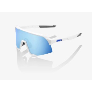 S3 - Matte White - Hiper Blue Multilayer Mirror Lens