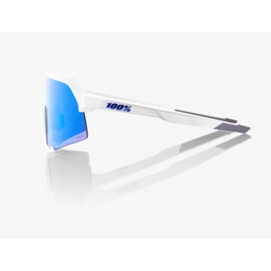 Occhiali 100% S3 Matte White - HiPER Blue Multilayer Mirror Lens 100%