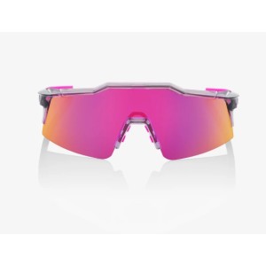 Glasses 100% Speedcraft SL Polished Translucent Gray - Purple Multilayer Mirror Lens 100%
