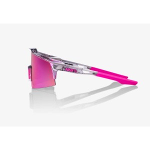 Glasses 100% Speedcraft SL Polished Translucent Gray - Purple Multilayer Mirror Lens 100%