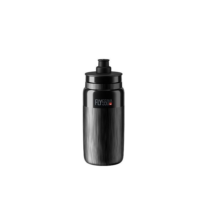 Water bottle Elite Black Fly Tex with gray logo - 550ml. Elite