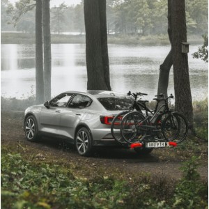 Towing hook bike rack Thule Epos with platform for 2 folding bikes Thule