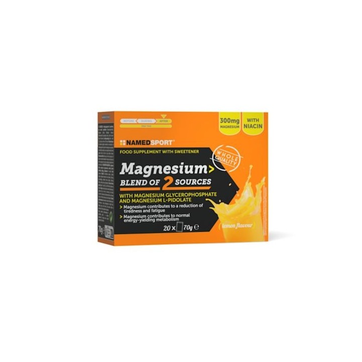 Integratore Magnesio e Niacina NamedSport Magnesium Blend 2 Sources Named