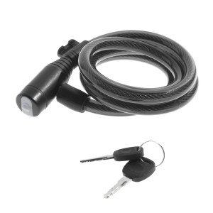 WAG Spiral Padlock - 8 x 1000 mm, Black