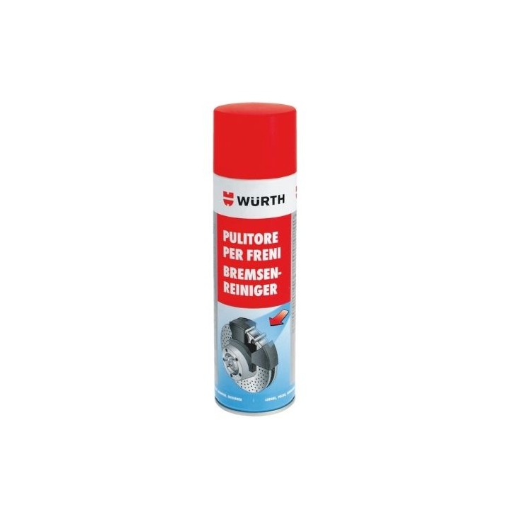 Detergente Freni Würth Spray 500 ml Pulitore Sgrassante Senza Acetone WURTH
