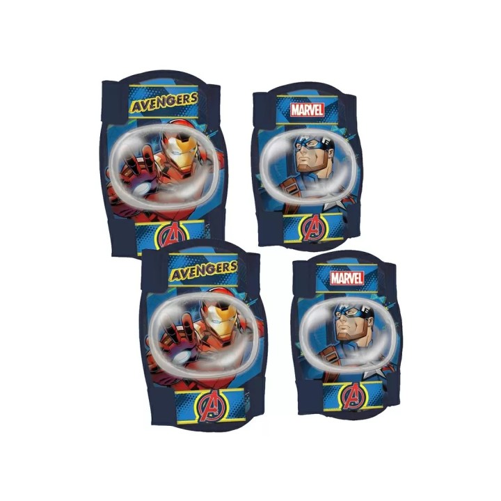 Kit Protezioni Bambino Gomitiere Ginocchiere Marvel Avengers BRN