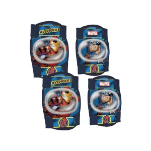 Kit Protezioni Bambino Gomitiere Ginocchiere Marvel Avengers