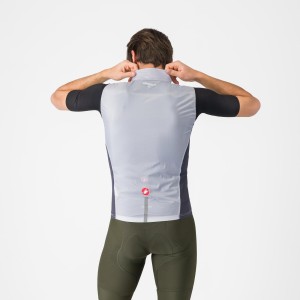 Windproof vest Castelli St. Vest Team - Silver Gray / Dark Gray Castelli