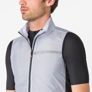 Windproof vest Castelli St. Vest Team - Silver Gray / Dark Gray Castelli