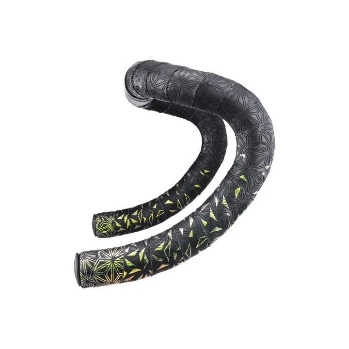 Supacaz Super Sticky Kush Star Fade Emerald Refractor Bar Tape