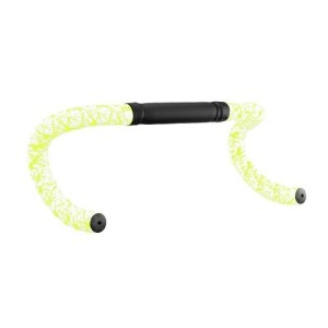 Nastro Manubrio Supacaz Super Sticky Kush Splat Limited White / Neon Yellow Black Star Plugz Supacaz