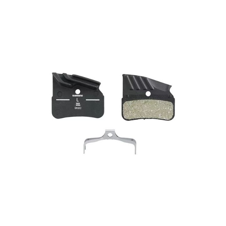 Pastiglie Freno Shimano N03A-RF Resina con Alette per XTR XT SLX 4 Pistoni Shimano