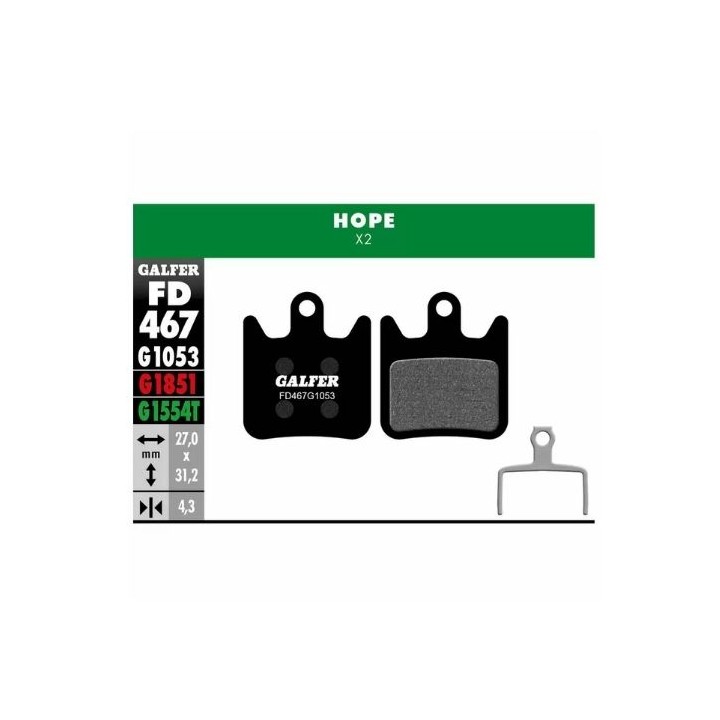 Galfer Standard Brake Pads for Hope X2