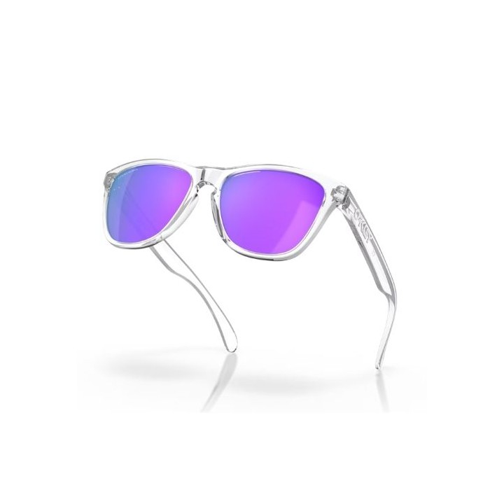 Oakley Frogskins Prizm Violet Polished Clear Sunglasses