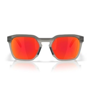 Occhiali Oakley HSTN SQ Matte Grey Smoke Prizm Ruby OAKLEY