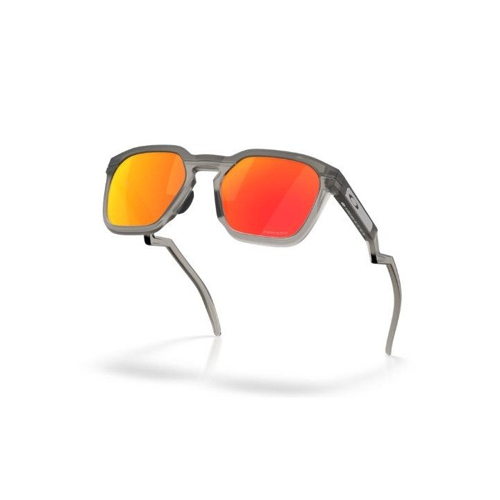 Occhiali Oakley HSTN SQ Matte Grey Smoke Prizm Ruby OAKLEY
