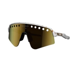 Oakley Sutro Lite Sweep MVDP Red Gold Splatter Prizm 24K Sunglasses