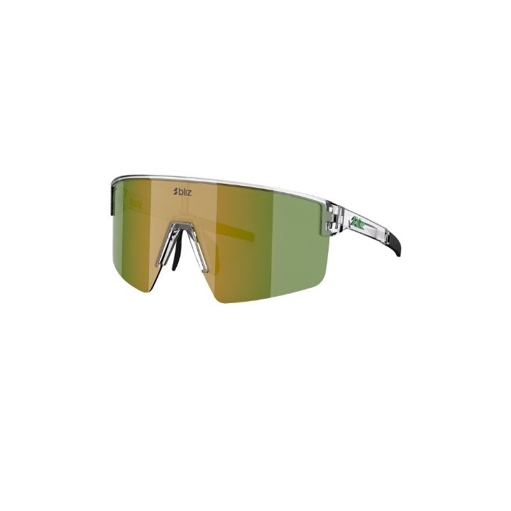 Bliz P004 Transparent White Green Sunglasses