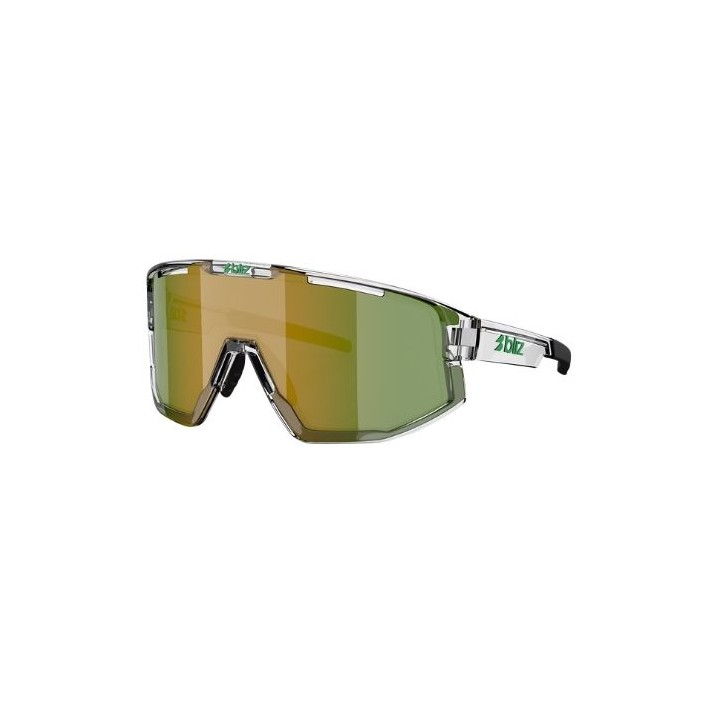 Bliz Fusion Small Transparent White Brown Green Multi Sunglasses