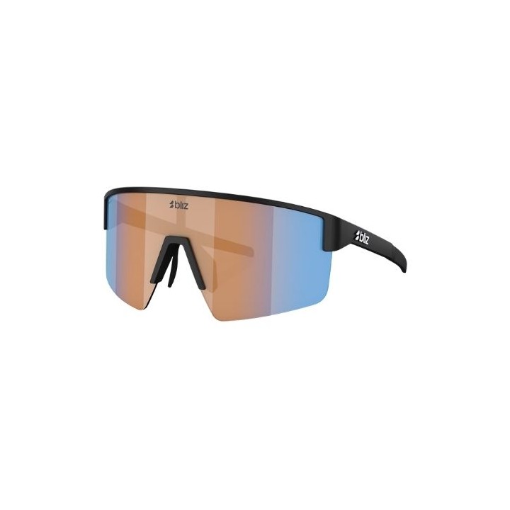 Occhiali Bliz P004 Matte Black Coral Orange Mirror Blue BLIZ