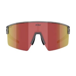 Bliz P004 Transparent Dark Grey Red Sunglasses