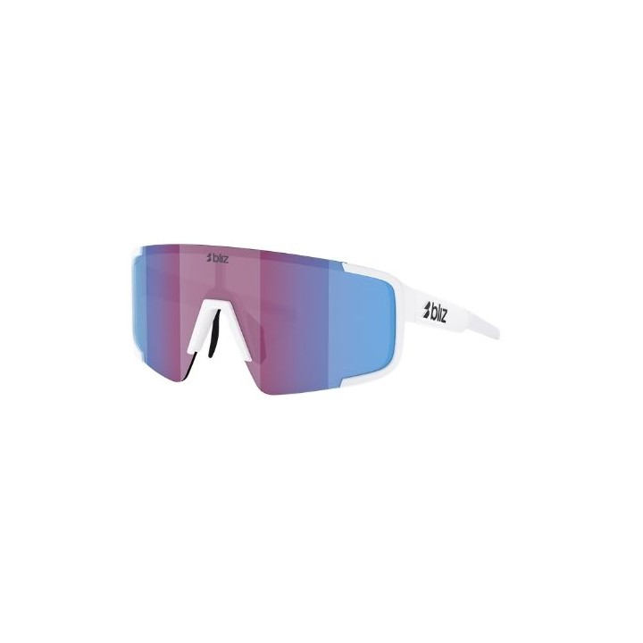 Bliz P003 Matte White Rose Violet Mirror Blue Sunglasses