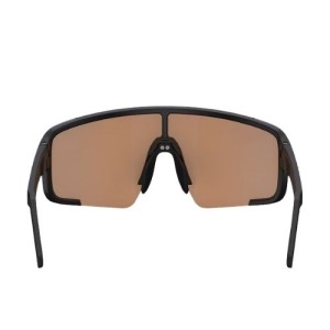 Bliz P003 Matte Black Coral Orange Mirror Blue Sunglasses