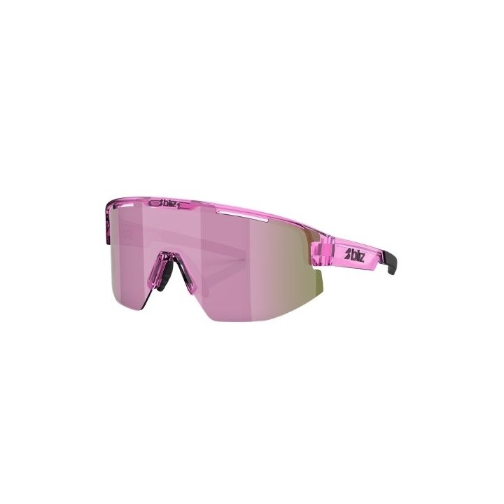 Bliz Matrix Small Transparent Pink Brown Rose Multicolor Sunglasses