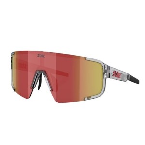 Bliz P003 Transparent Dark Grey Red Sunglasses