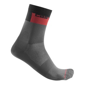 Castelli Blocco 15 Cycling Socks - Dark Grey