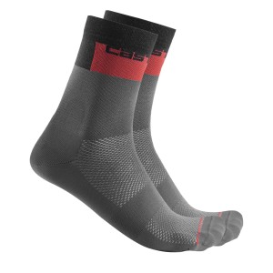 Castelli Blocco 15 Cycling Socks - Dark Grey